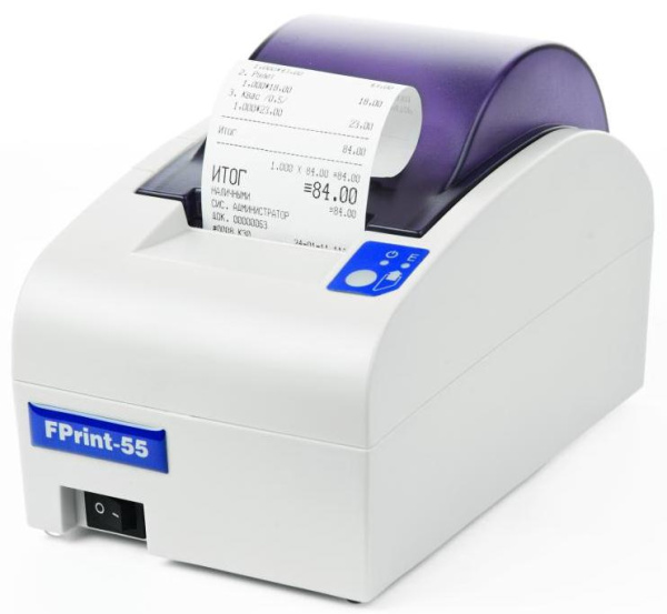 Атол,fprint-55 rs/usb нефискальный принтер чеков, ширина ленты 57/44мм, серый