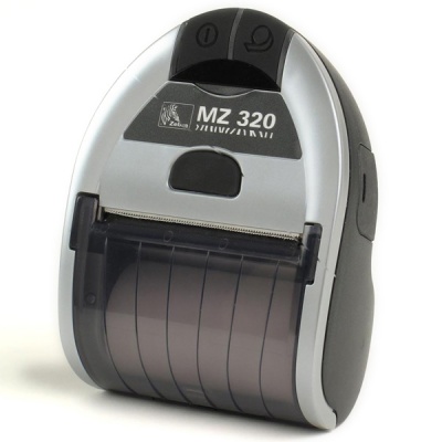 ZEBRA,zebra mz-320 мобильный принтер печати этикеток, ширина печати до 73,7 мм, скорость 76 мм/с, bluetooth, usb, irda