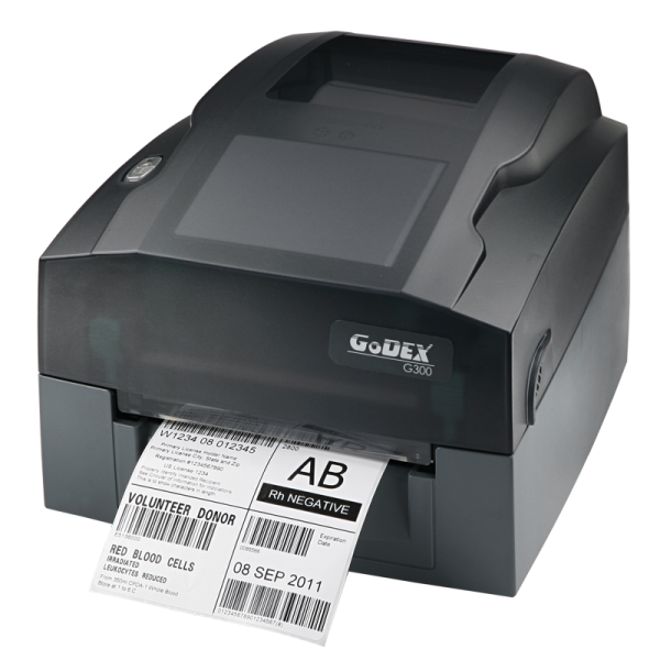 GODEX,godex g-530u термотрансферный принтер этикеток, до 106мм, скорость до 101,6мм/сек, разрешение 300dpi, память 4mb flash, 16mb sdram, втулка 1", usb2.0