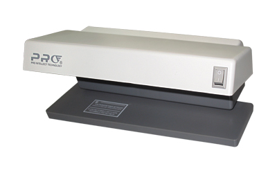 PRO,pro-12 grey настольный детектор подлинности банкнот, ценных бумаг и акцизных марок, 1 вид детекции - ультрафиолет (2 лампы по 6вт)