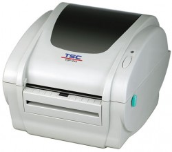 TSC,tsc ttp 345 usb/rs/lpt термотрансферный принтер печати этикеток, ширина до 106мм, скорость 127мм/сек, 300dpi, втулка 1", длина риббона до 300м, в комп