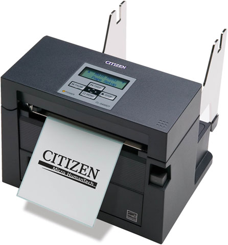 CITIZEN,citizen cl-s400dt термопринтер печати билетов, ширина до 104мм, скорость печати 152 мм/сек, ram 16mb, flash 8mb, rs/usb