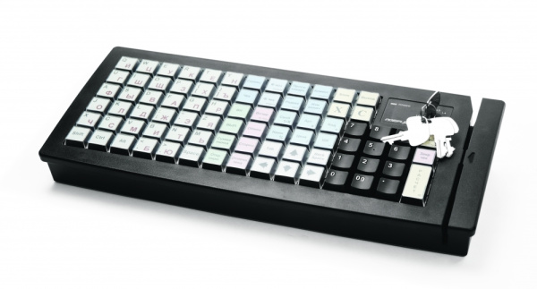 POSIFLEX,posiflex кв-6600b программируемая клавиатура, черная