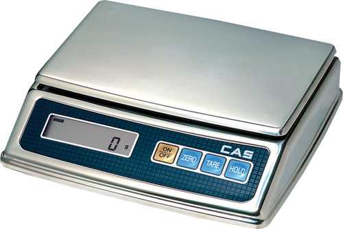 CAS,cas рw-2h весы порционные автономные, платформа 220х150, до 2кг, погр. до 0,5гр