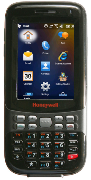 Honeywell,honeywell dolphin 6000 терминал сбора данных (wi-fi, bt, gsm, gps, camera, 1d laser, 256mb x512mb, weh 6.5 pro)