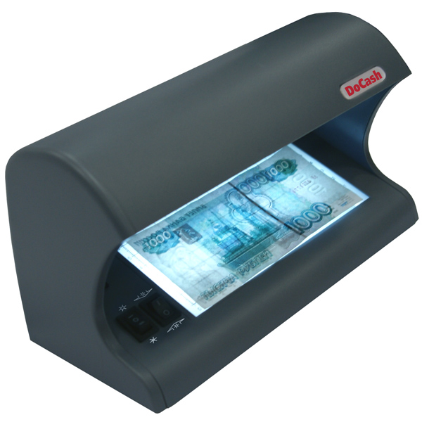DoCash,docash 525 компактный детектор подлинности банкнот, уф детекция, просмотр в белом проходящем и падающем свете