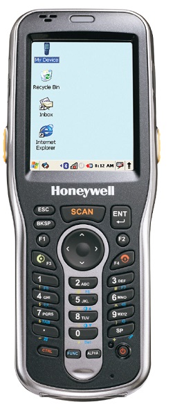 Honeywell,honeywell dolphin 6100 bp терминал сбора данных (bluetooth, wi fi, 5300sr imager, 28 key, 128mb ram x 128mb flash, win. ce 5.0, ext battery, в комплек