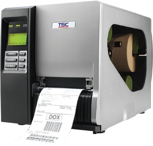 TSC,tsc ttp 246 usb/rs232/lpt промышленный термотрансферный принтер печати этикеток, металлический корпус, ширина до 108мм, скорость 203мм/сек, втулка 1",